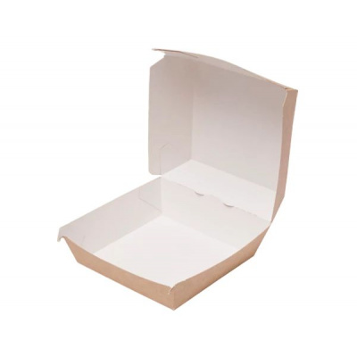 Hamburger box papierový 14,5x14,5x10 cm /75 ks