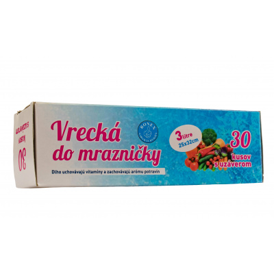 Vrecko do mrazničky 3L 25x32 cm / 30 ks 