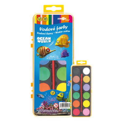 Farby vodové Ocean World - 12 farieb/28 mm